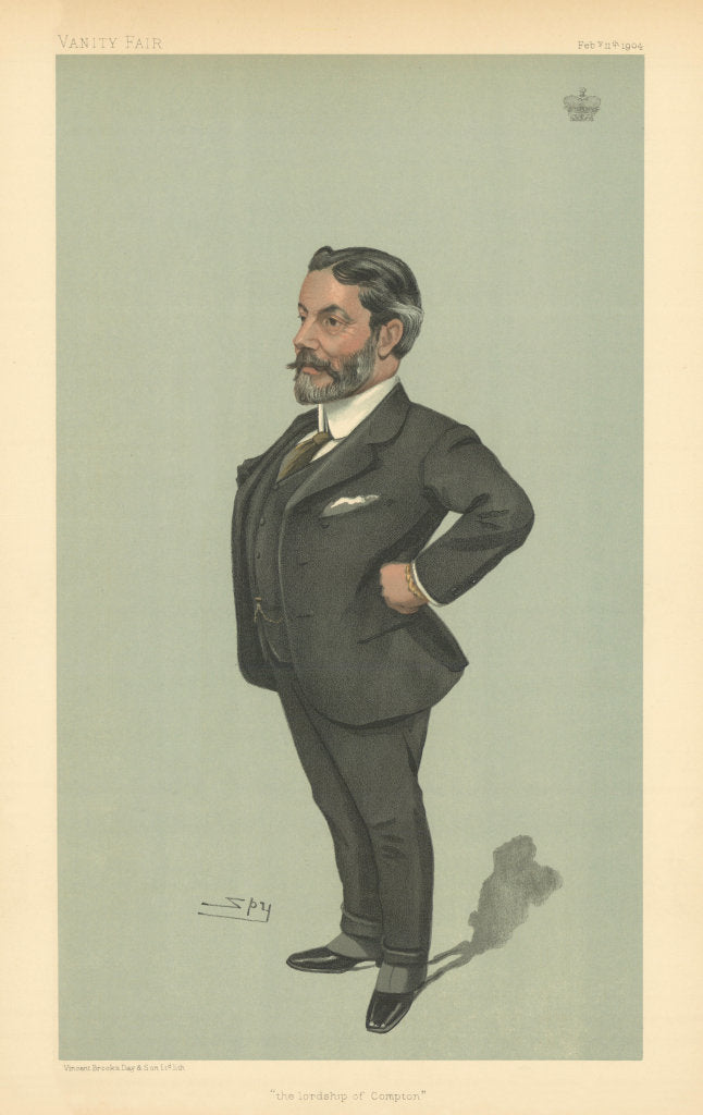 VANITY FAIR SPY CARTOON Marquis of Northampton 'the lordship of Compton' 1904